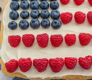Berry Patriotic Puff Pastry Tart