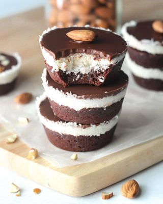 Fudgy Brownie Coconut Cookie Bites